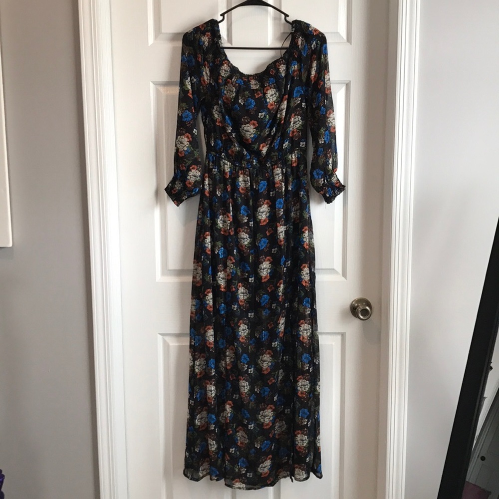 Long floral lightweight size M dress